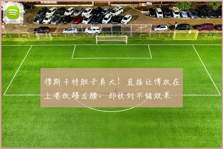 穆斯卡特胆子真大！直接让傅欢在上港改踢后腰，却收到不错效果