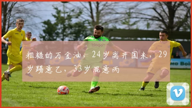 粗糙的万金油，24岁离开国米，29岁踢意乙，33岁混意丙